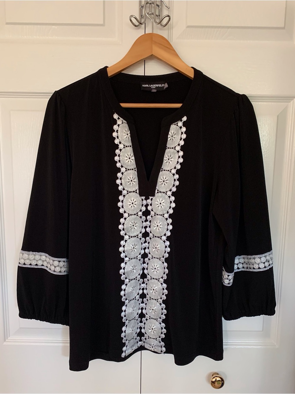 Karl Lagerfeld Peasant Style Blouse